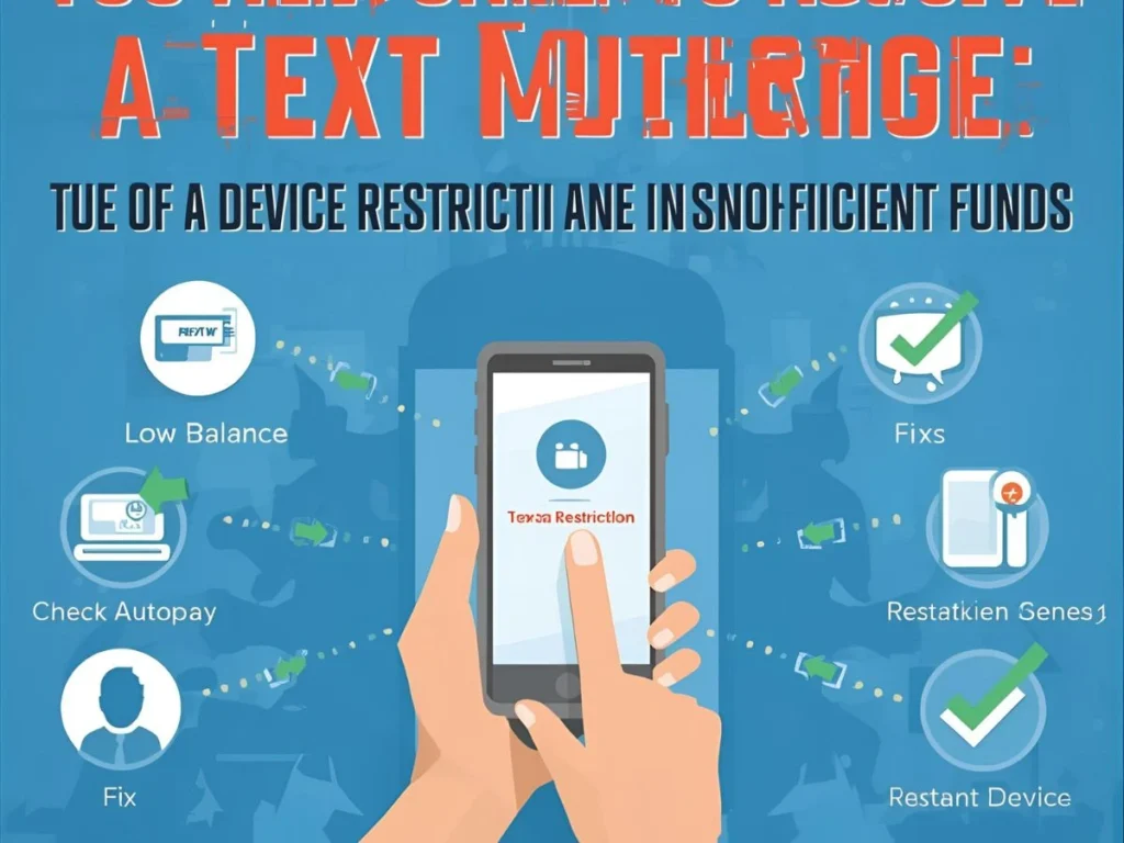 Common Mistakes with "You Were Unable to Receive a Text Message Due to a Device Restriction or Insufficient Funds"