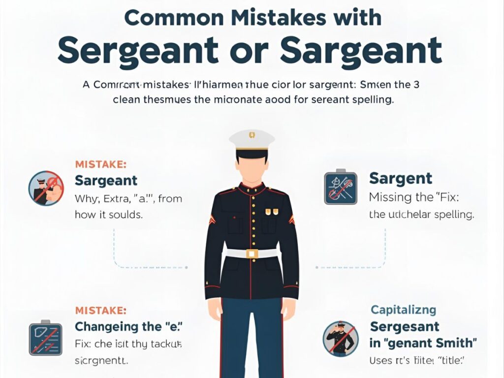 Common Mistakes with Sergeant or Sargeant