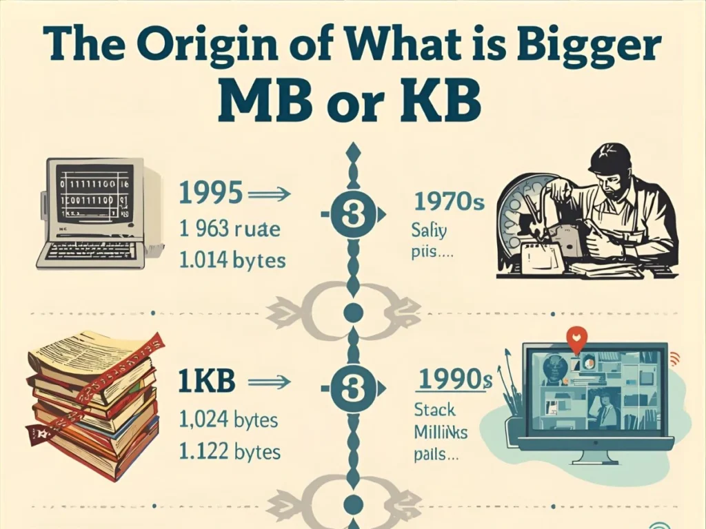 The Origin of What is Bigger MB or KB