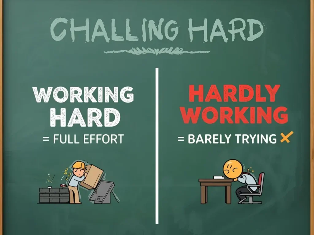 Working Hard or Hardly Working