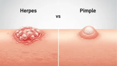 Herpes vs Pimple