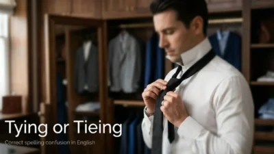 Tying or Tieing