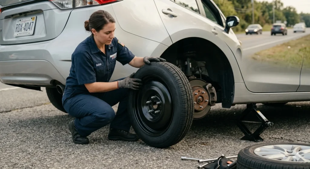 Install the Spare Tire