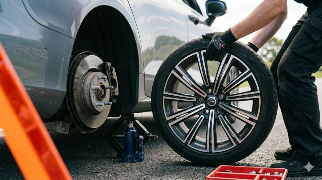 Remove the Flat Tire