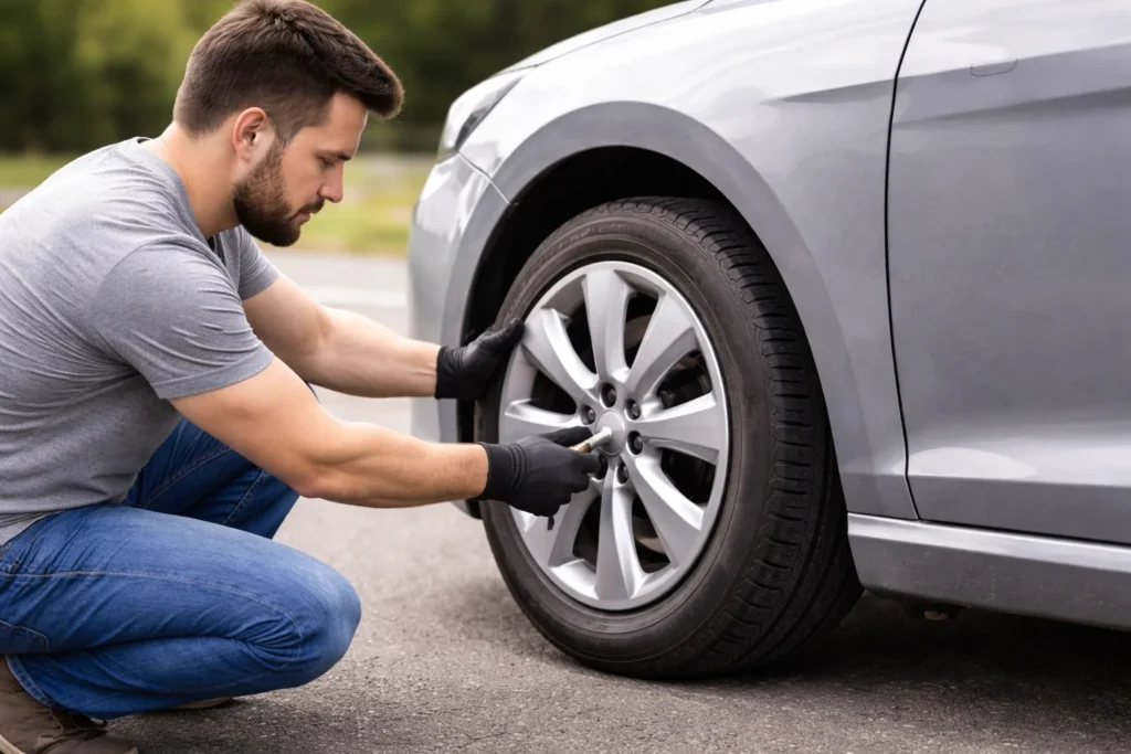 Remove the Hubcap (If Present)